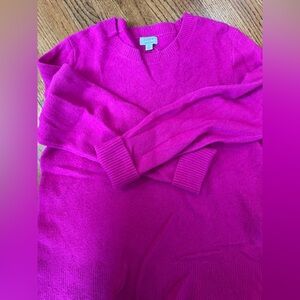 J. Crew Women's Crewneck Sweater in Vivid Magenta